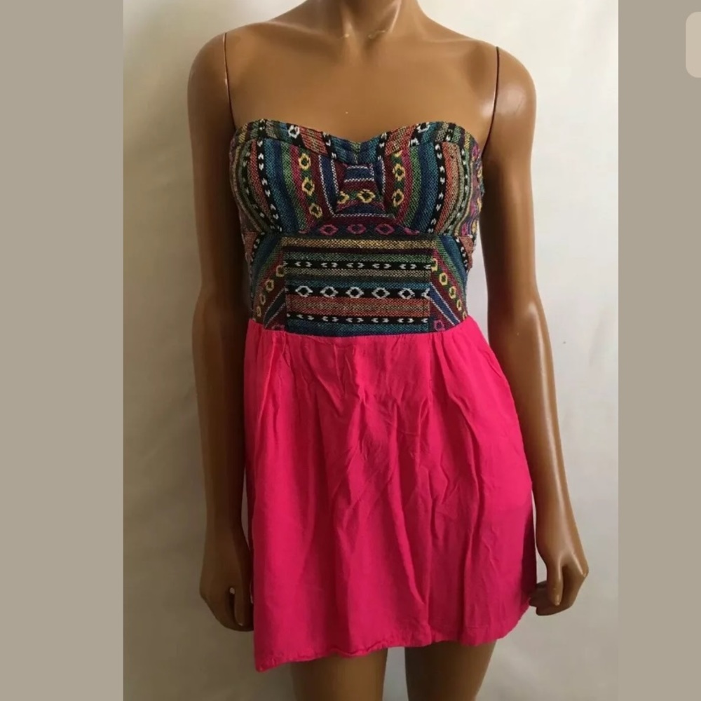 UO tapestry rasta heart dress Starring at stars